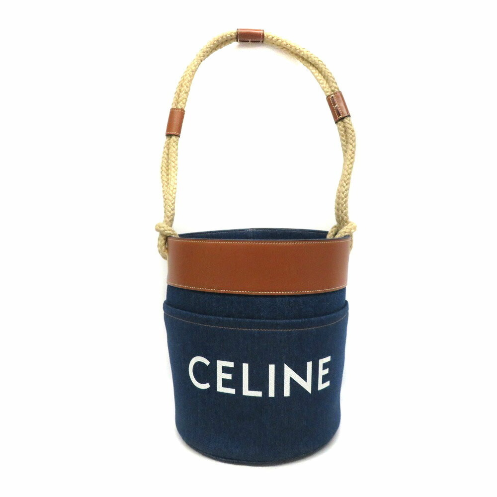 CELINE Bucket Bag Denim Leather Blue - Picture 1 of 11